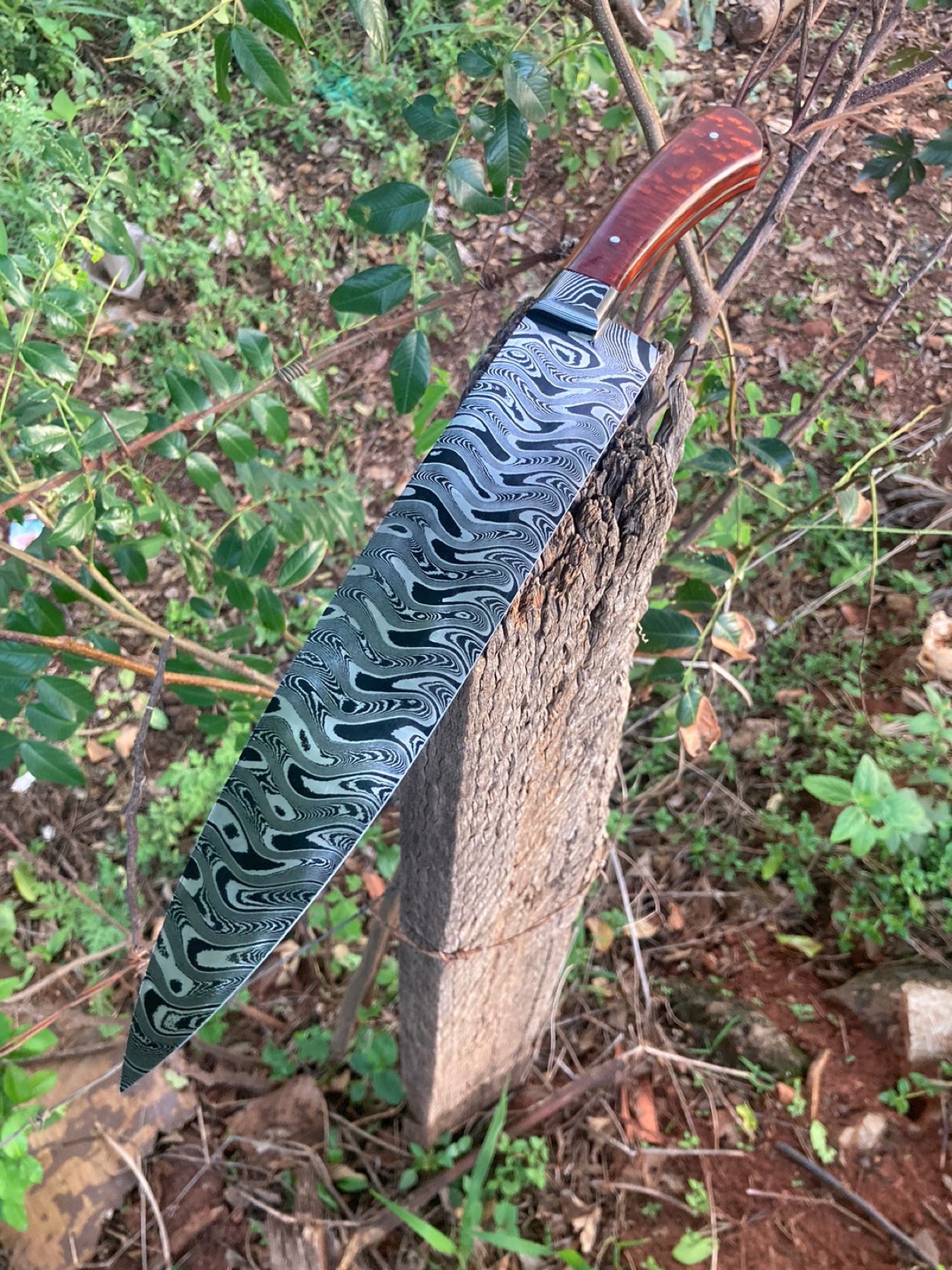 'Damascus' Steel Kitchen Knife